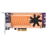 QNAP, NIC+CACHE, 2xM2-2280-PCIeNVMe, 1x10GbE/RJ45, PCIE2.0x4