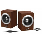 GENIUS SPEAKERS 1WAY, 2.0CH, 06W, 3", WOODEN, BROWN, USB, V/
