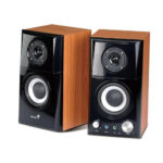 GENIUS SPEAKERS 2WAY, 2.0CH, 14W, WOODEN, BROWN, V+T/C