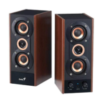 GENIUS SPEAKERS 3WAY, 2.0CH, 20W, WOODEN, BROWN, V+T/C