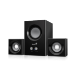 GENIUS SPEAKERS 1WAY, 2.1CH, 12W, WOODEN, BROWN, V+B/C