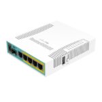 MikroTik RB960PGS, hEX PoE, 800MHz, 128MB, 5xGigabit, 1xSFP, PoE out @ 4 ports, USB, L4