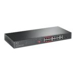 TP-Link TL-SL1218P v1.0, 16-Port 10/100 Mbps + 2-Port Gigabit Rackmount Switch with 16-Port PoE+