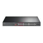 TP-Link TL-SL1226P v1.0, 24xPoE Ethernet, 2xGigabit Combo, 2xSFP Combo, 250W PoE Budget, High PoE, 250m PoE@10Mbps