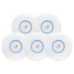 Ubiquiti UniFi UAP-nanoHD-5 (5-Pack), 2.8dBi, 23dBm, 300Mbps, 2x2 @ 2.4GHz & 3dBi, 26dBm, 1733Mbps, 4x4 @ 5GHz, 1xGigabit, 200+ Clients